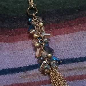 Long necklace with blue stone❤ **must bundle